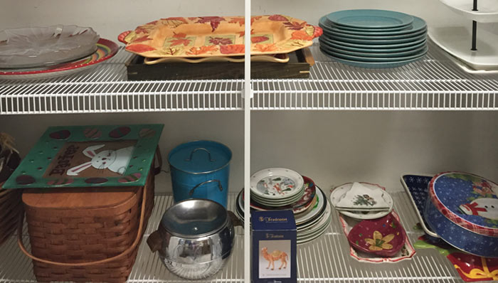 organized dishes